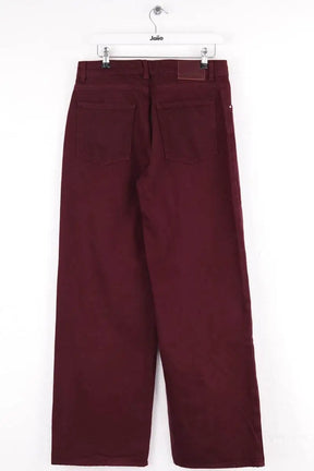 Jean large Claudie Pierlot Bordeaux en Coton