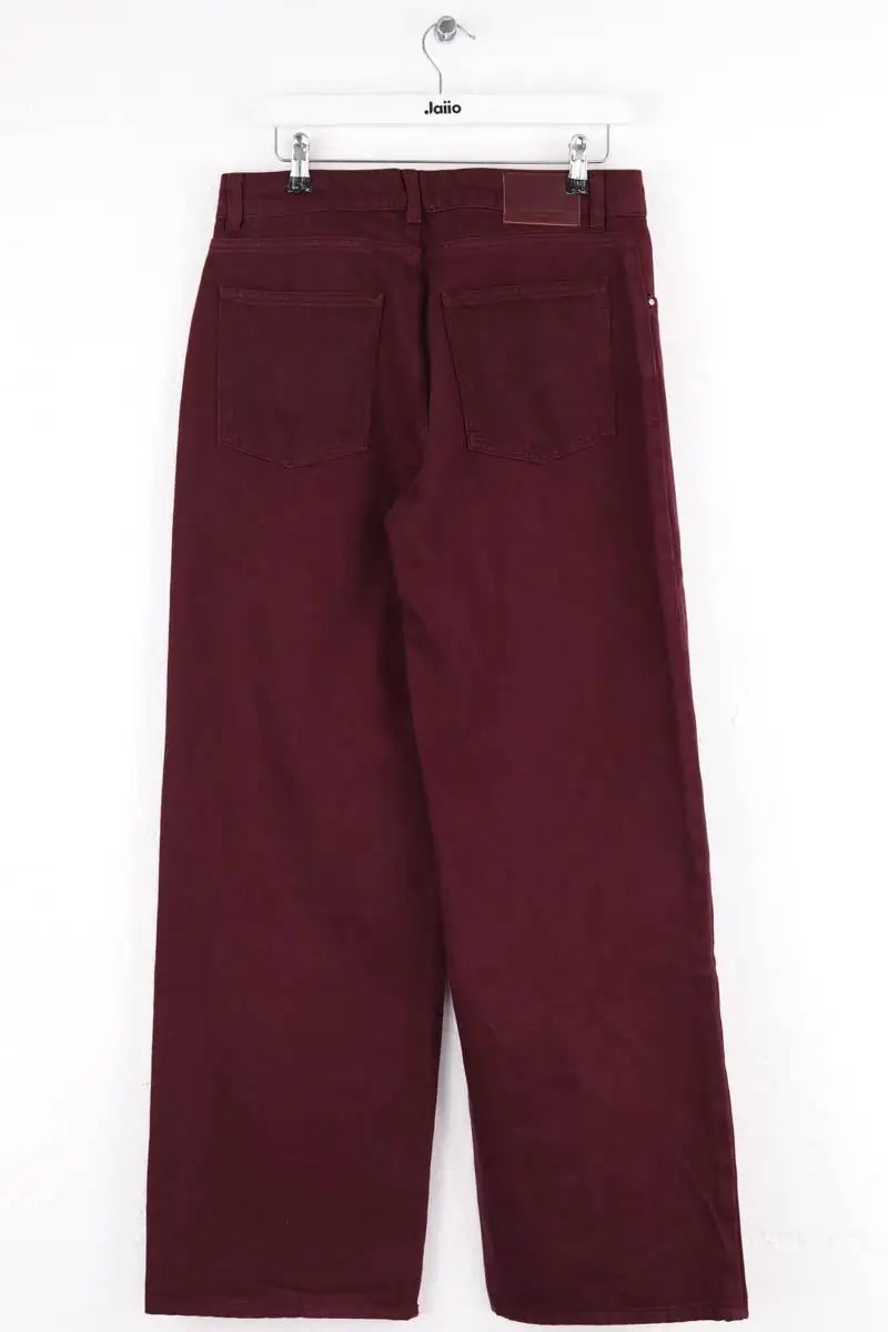 Jean large Claudie Pierlot Bordeaux en Coton