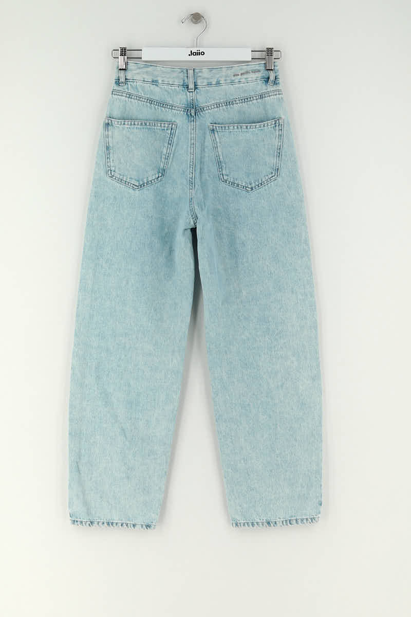 Jean large Des Petits Hauts Bleu en Coton