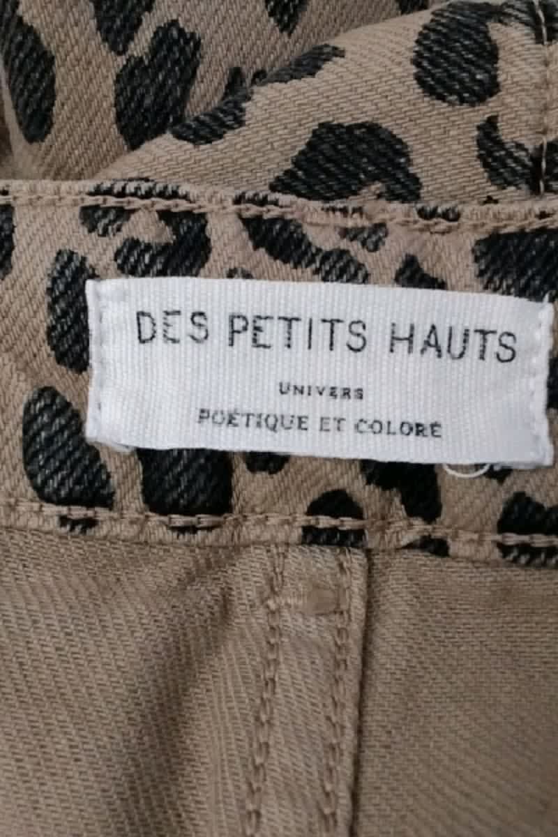 Jean large Des Petits Hauts Marron en Coton