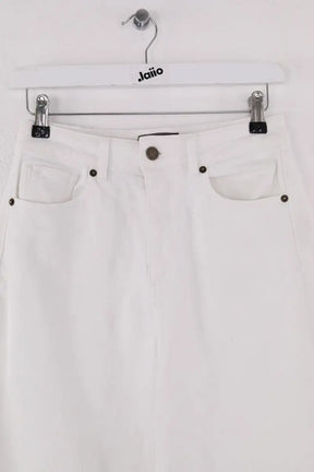 Jean large Eric Bompard Blanc en Coton