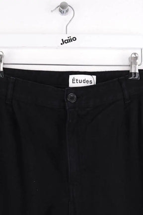 Jean large Etudes Noir en Coton