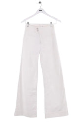 Jean large Frame Blanc en Coton, taille XS - Seconde Main