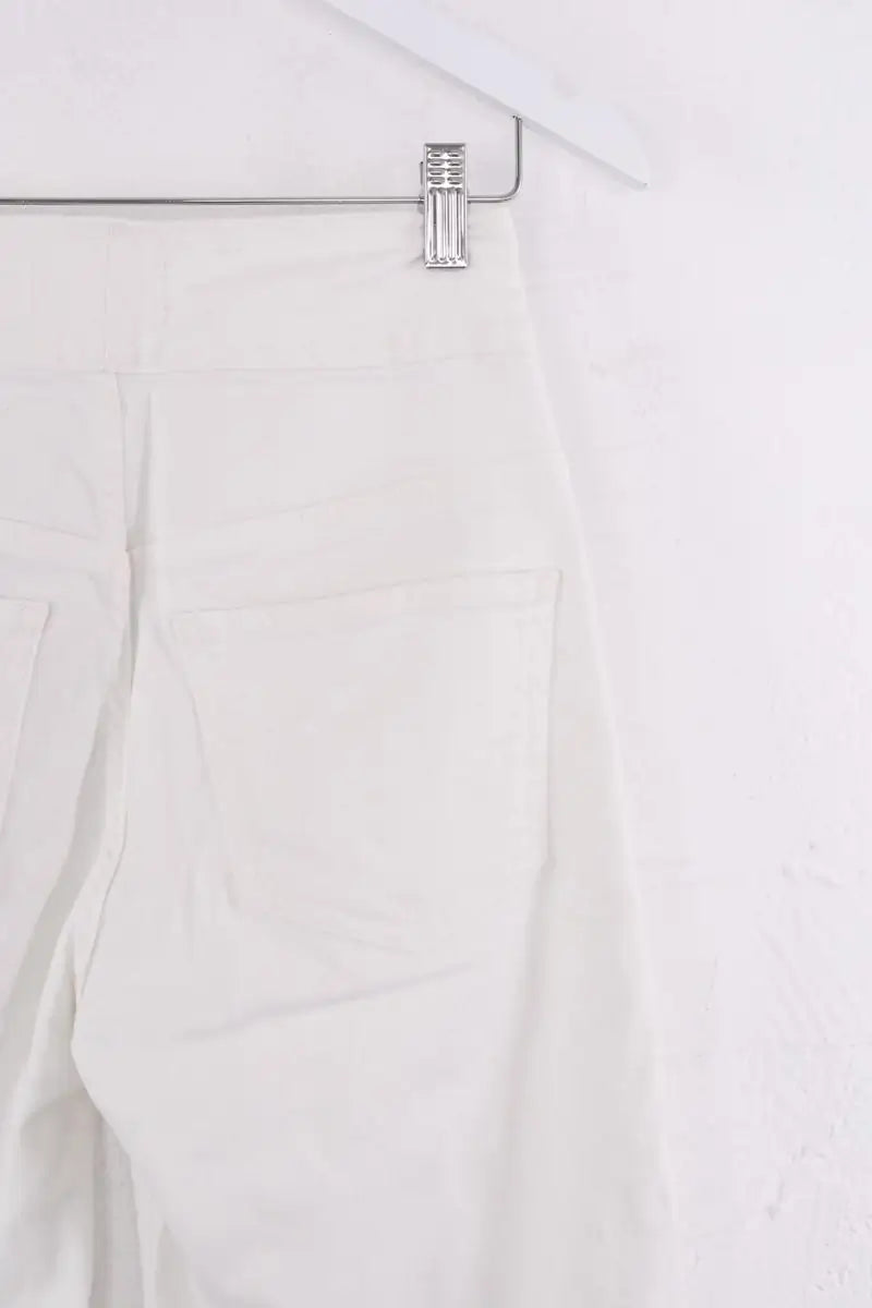 Jean large Frame Blanc en Coton