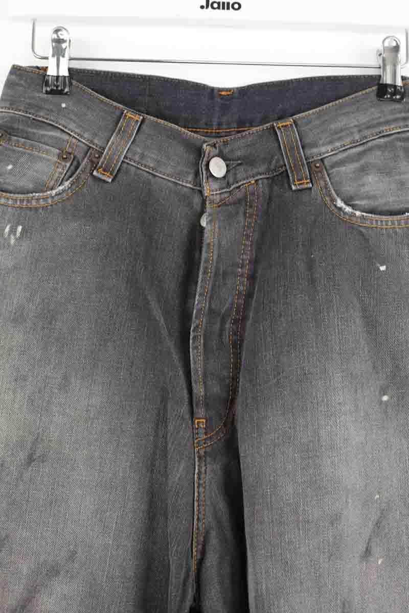Jean large Ganni Gris en Coton