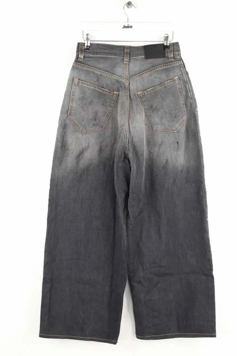 Jean large Ganni Gris en Coton