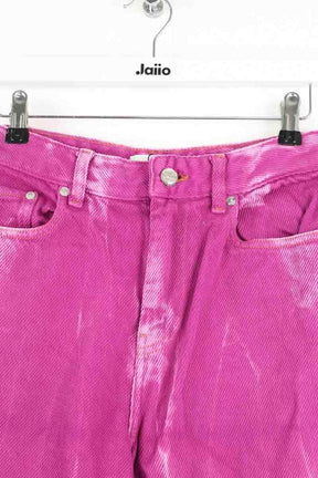 Jean large Ganni Rose en Coton