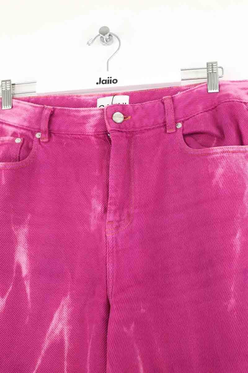 Jean large Ganni Violet en Coton