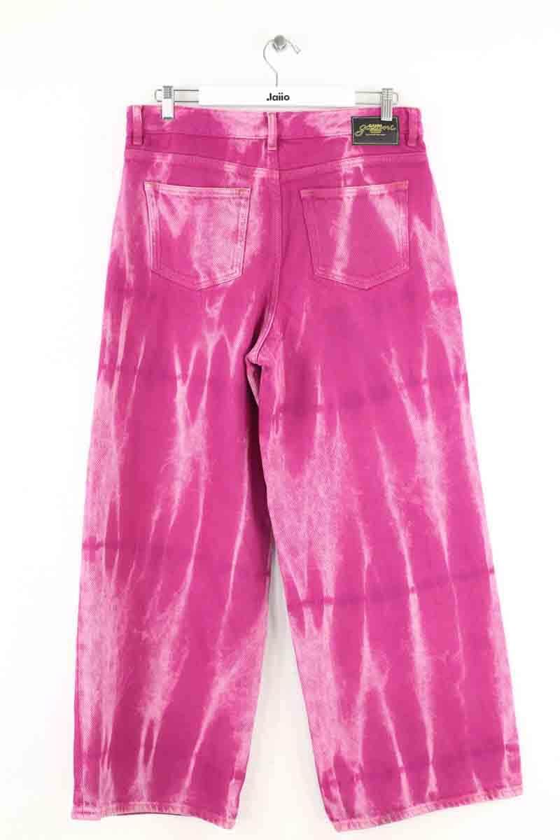 Jean large Ganni Violet en Coton