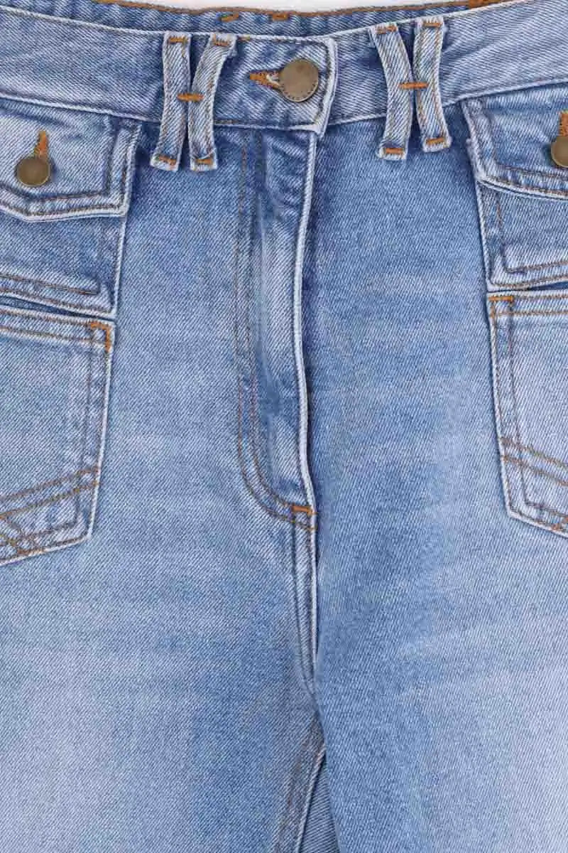Jean large Gerard Darel Anna Bleu en Coton