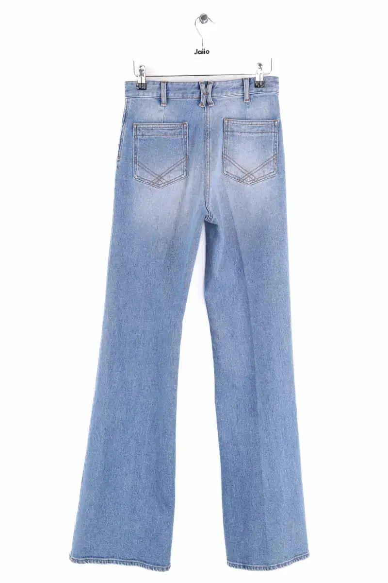 Jean large Gerard Darel Anna Bleu en Coton