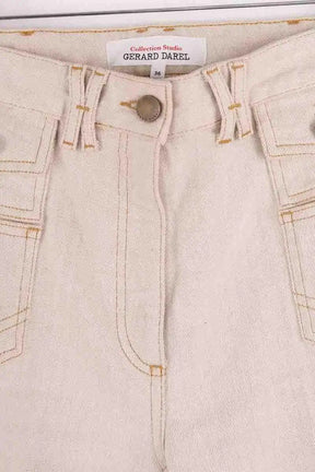 Jean large Gerard Darel Beige en Coton