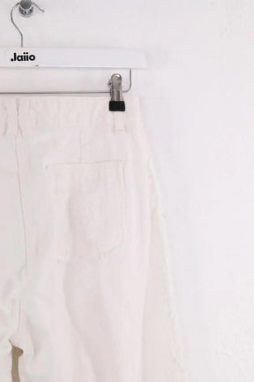 Jean large Gerard Darel Blanc en Coton