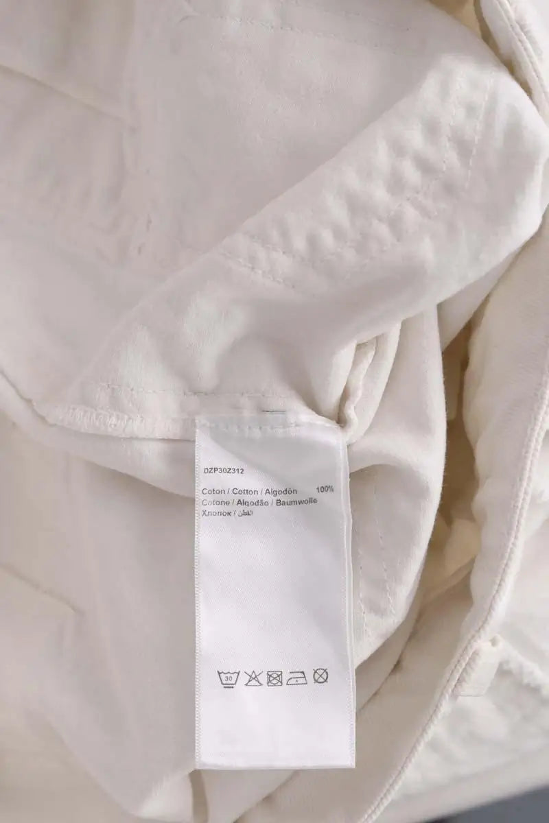 Jean large Gerard Darel Blanc en Coton