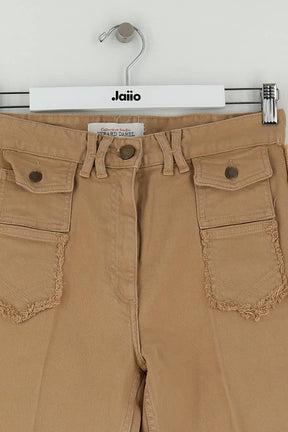 Jean large Gerard Darel Camel en Coton