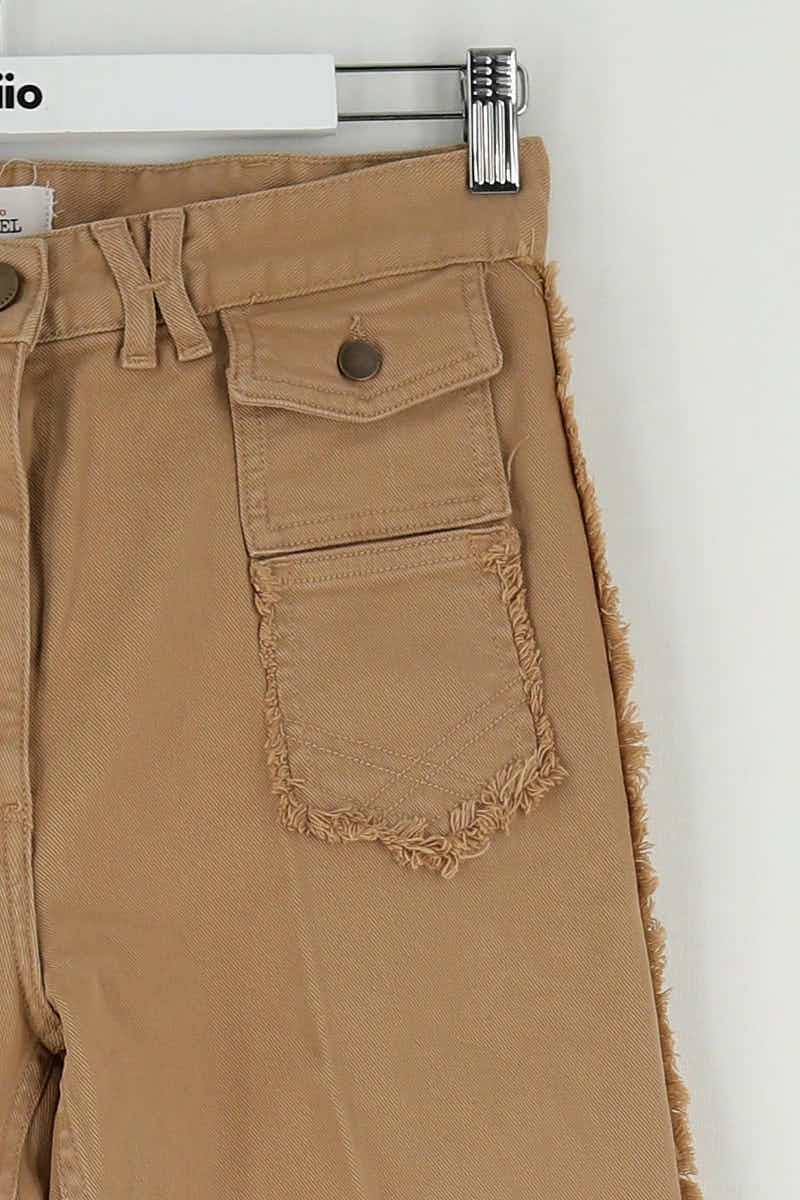 Jean large Gerard Darel Camel en Coton