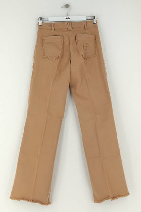 Jean large Gerard Darel Camel en Coton