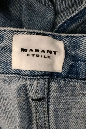 Jean large Isabel Marant Bleu en Coton