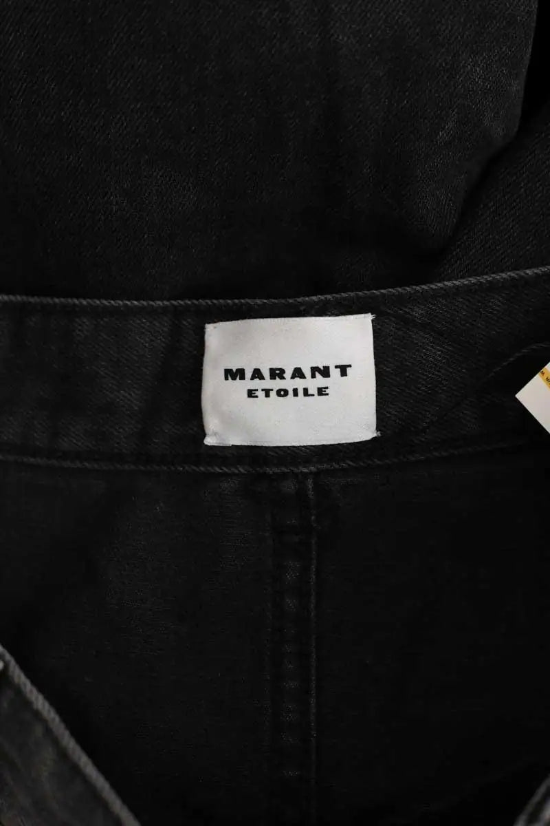 Jean large Isabel Marant Étoile Noir en Coton
