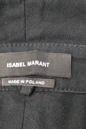 Jean large Isabel Marant Noir en Coton