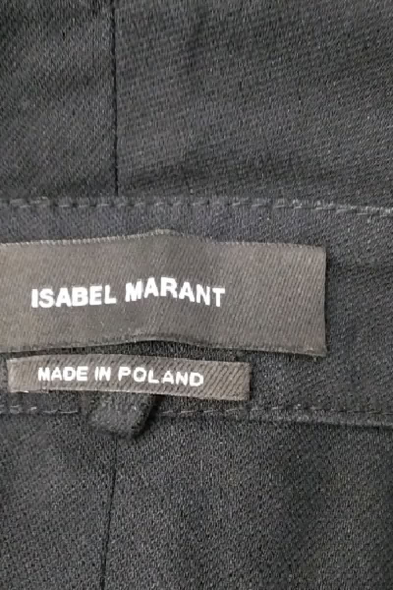 Jean large Isabel Marant Noir en Coton
