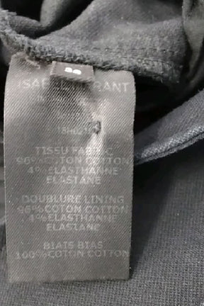 Jean large Isabel Marant Noir en Coton