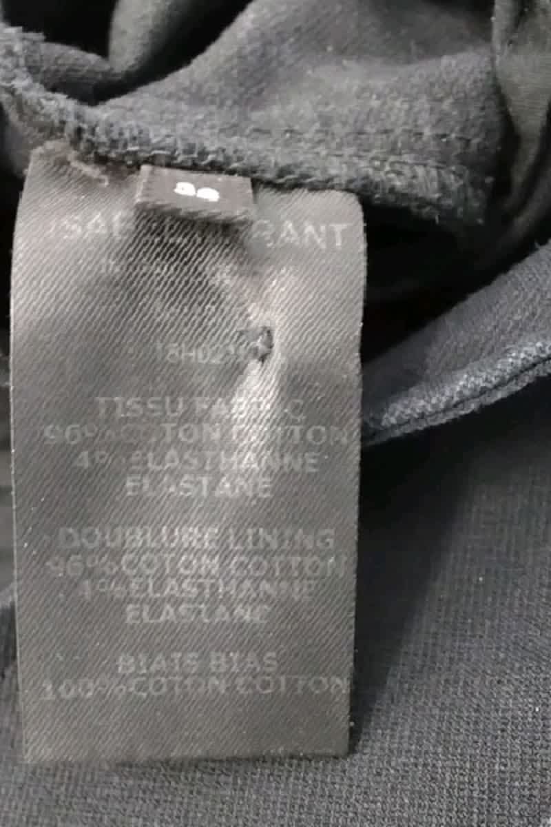 Jean large Isabel Marant Noir en Coton