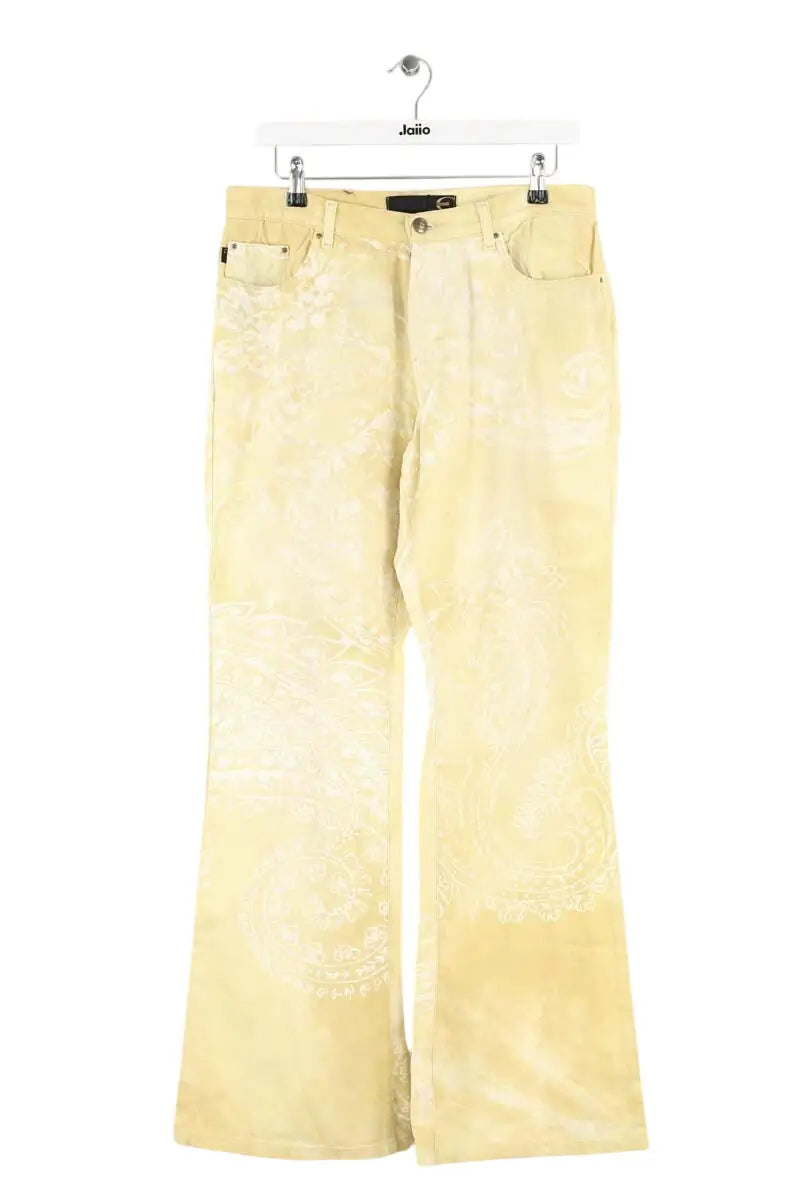 Jean large Just Cavalli Jaune en Coton, taille XL - Seconde Main
