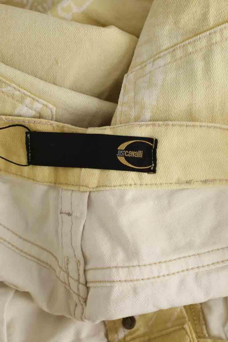 Jean large Just Cavalli Jaune en Coton