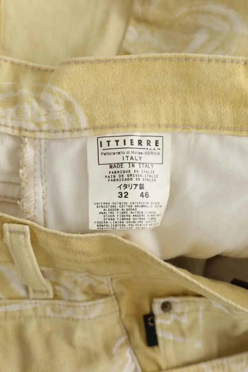 Jean large Just Cavalli Jaune en Coton