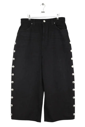Jean large Khaite Rapton Noir en Coton, taille XL - Seconde Main