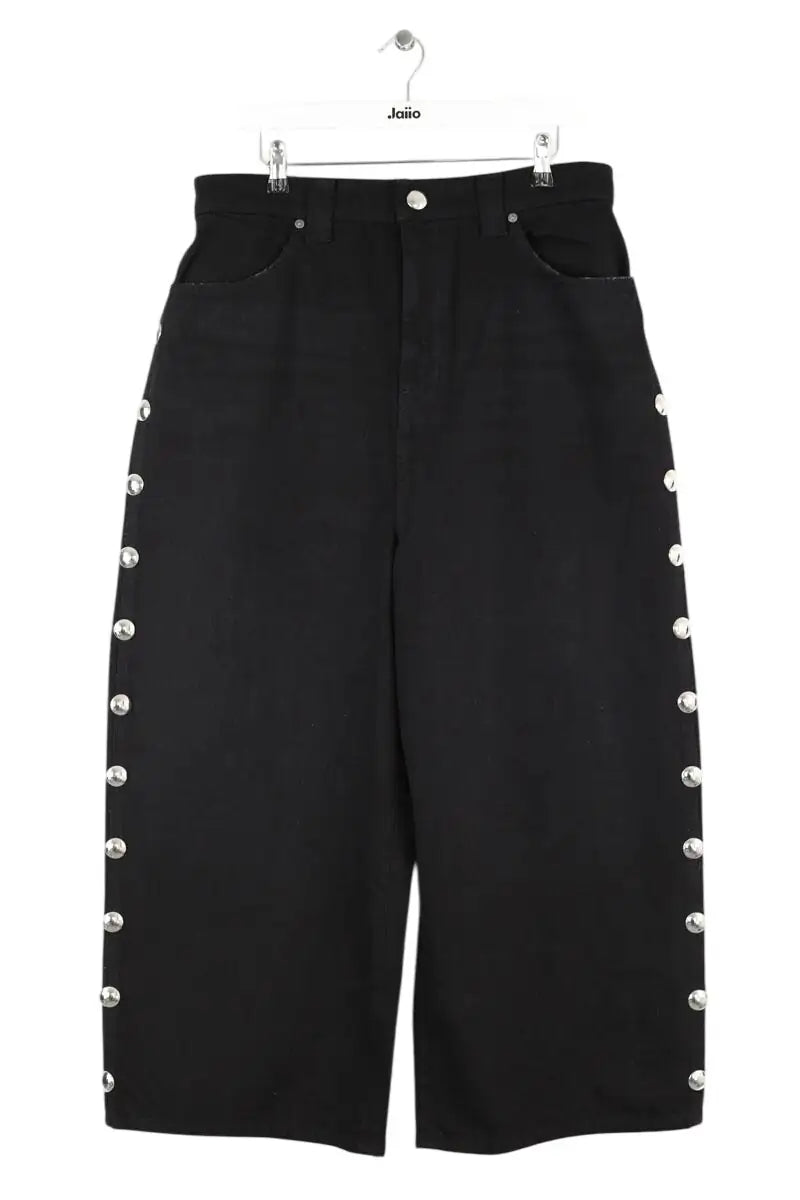 Jean large Khaite Rapton Noir en Coton, taille XL - Seconde Main