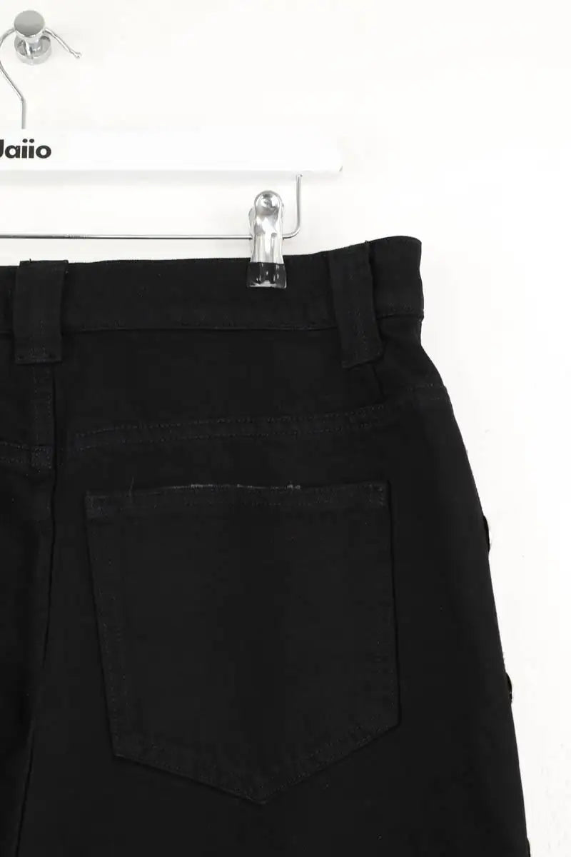 Jean large Khaite Rapton Noir en Coton