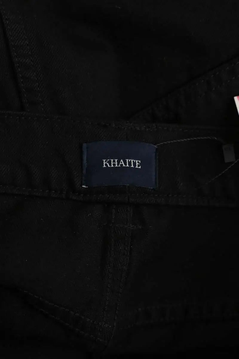 Jean large Khaite Rapton Noir en Coton