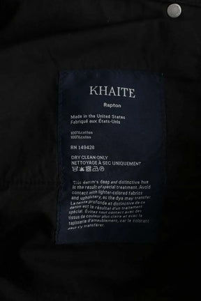 Jean large Khaite Rapton Noir en Coton