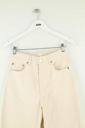 Jean large Laurence Bras Beige en Coton