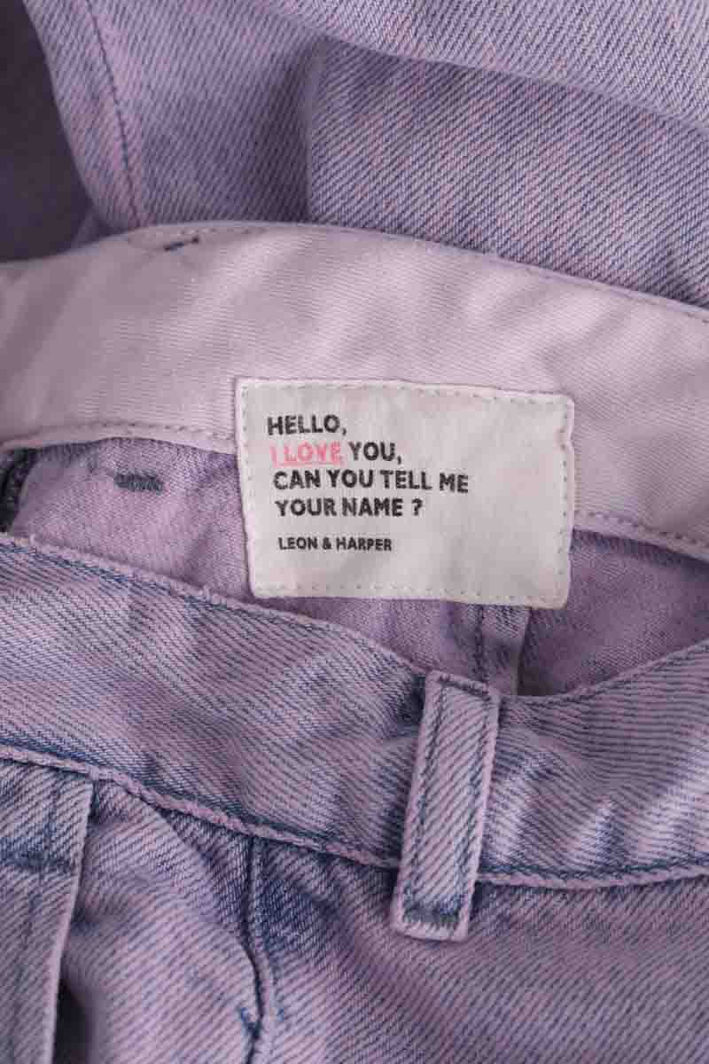 Jean large Leon & Harper Violet en Coton
