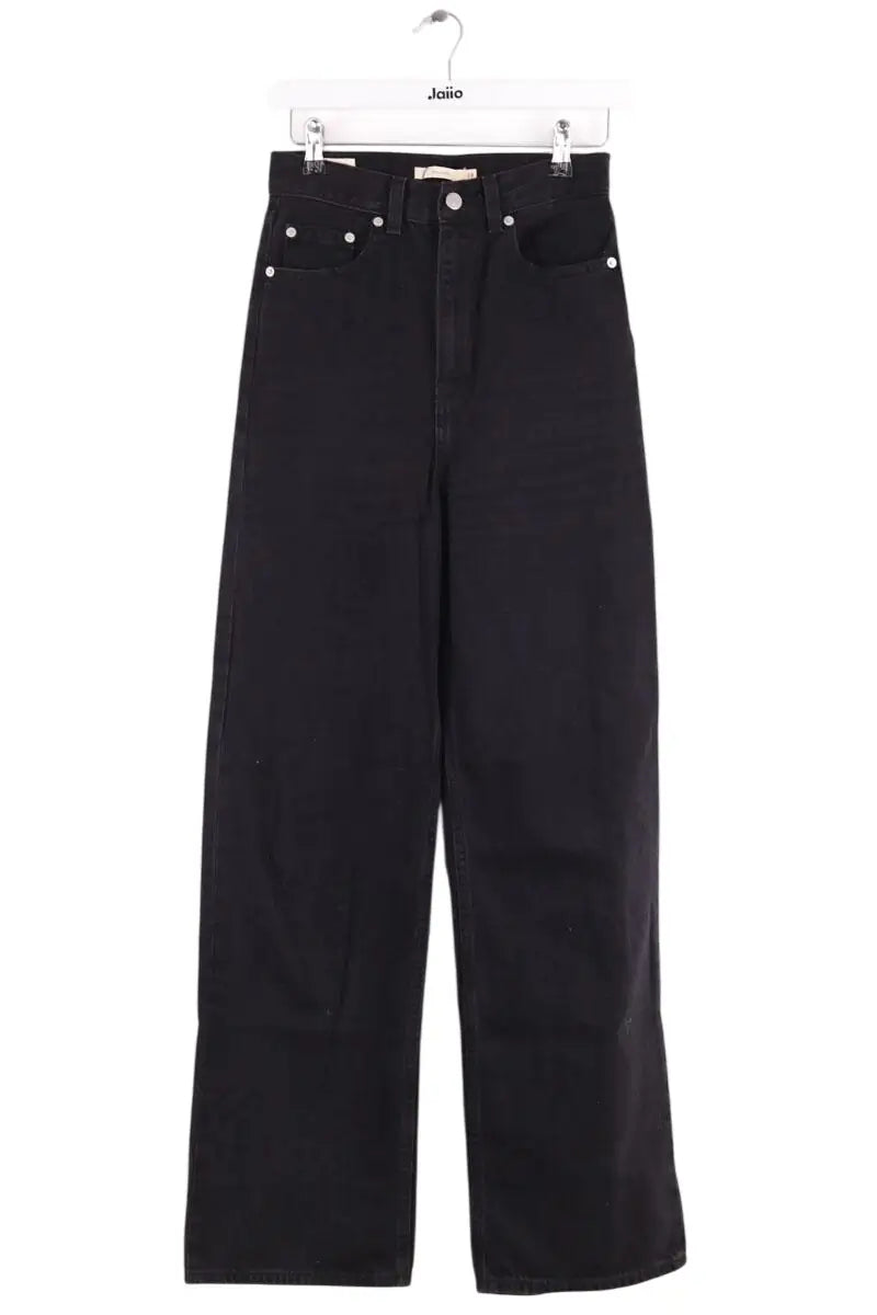 Jean large Levi's High loose Noir en Coton, taille XS - Seconde Main