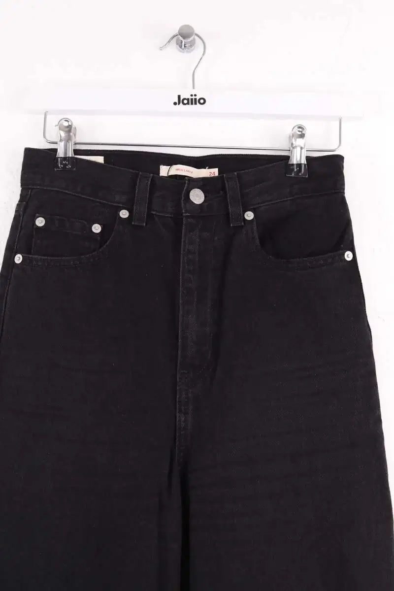 Jean large Levi's High loose Noir en Coton