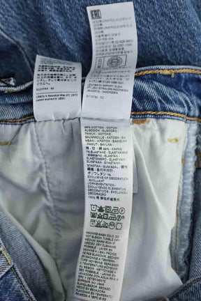 Jean large Levi's Ribcage Bell Bleu en Coton