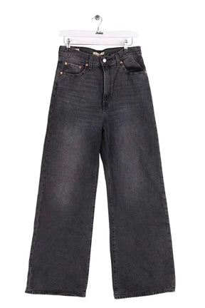Jean large Levi's Ribcage Wide Leg Gris en Coton, taille L - Seconde Main