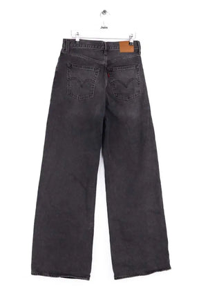 Jean large Levi's Ribcage Wide Leg Gris en Coton
