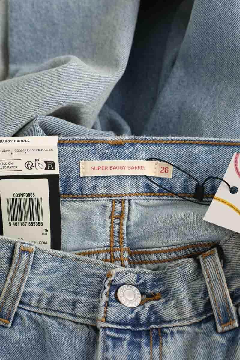 Jean large Levi's Super baggy barrel Bleu en Coton
