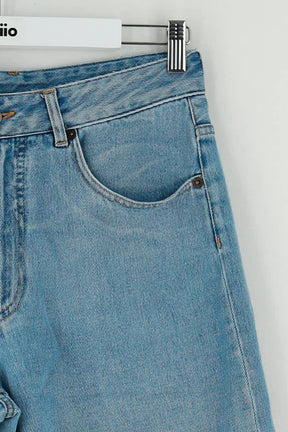 Jean large Maison Martin Margiela Bleu en Coton