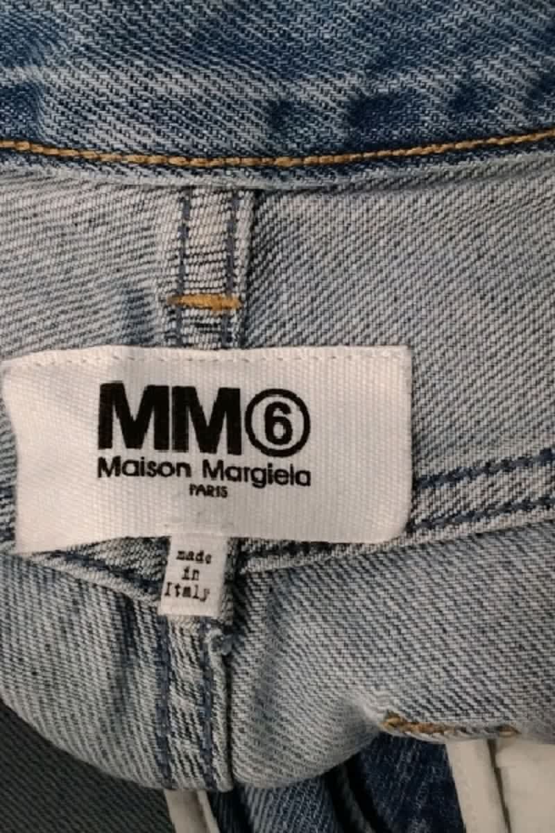 Jean large Maison Martin Margiela Bleu en Coton