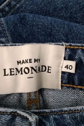 Jean large Make My Lemonade Bleu en Coton