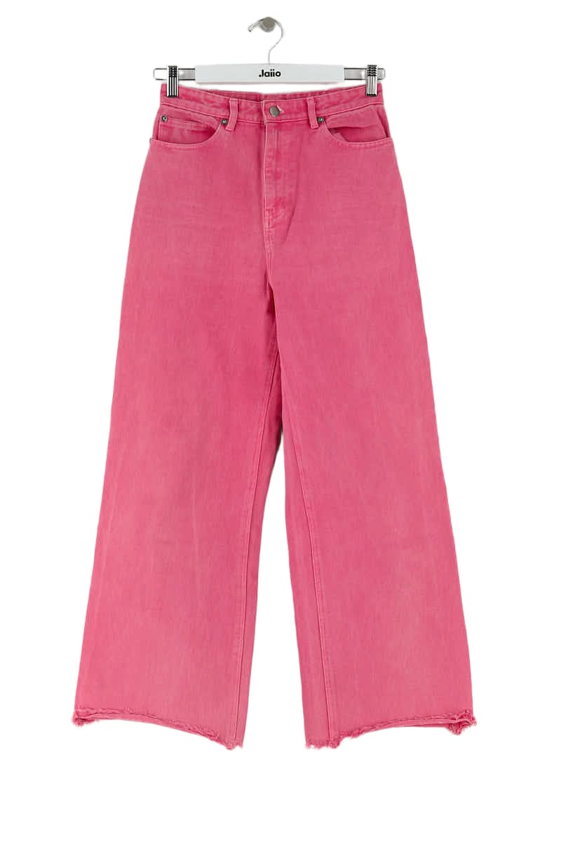 Jean large Manoush Rose en Coton, taille S - Seconde Main