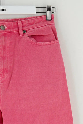 Jean large Manoush Rose en Coton