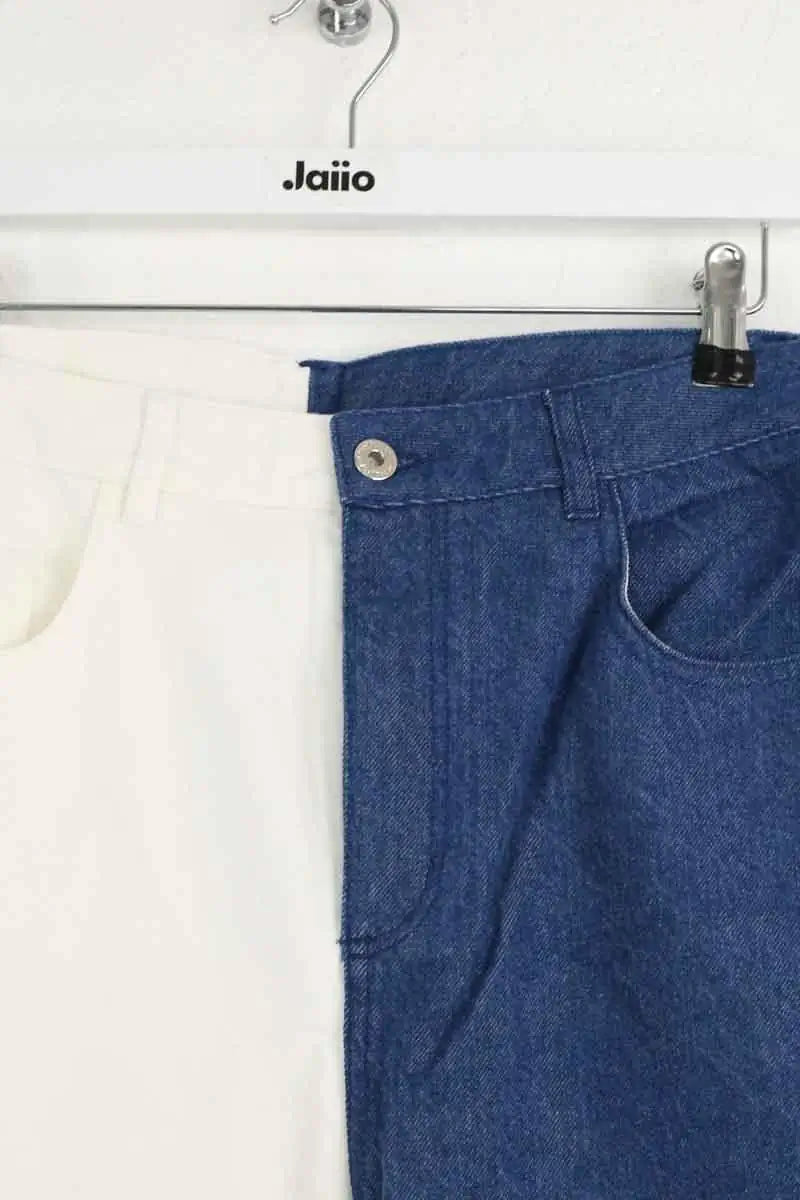 Jean large Marques'Almeida Blanc en Coton