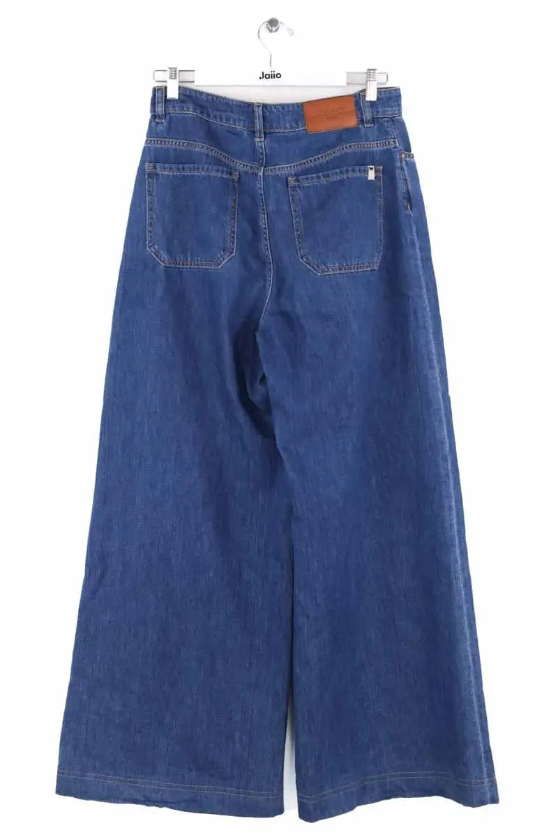 Jean large Max Mara Bleu en Coton